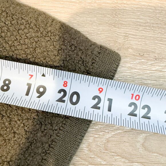 Brandy Melville Italian Cotton Blend Shrug Shoulder Olive Green One Size Open - Picture 8 of 9